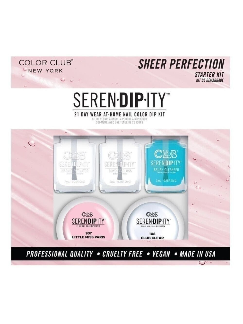Color Club NY Serendipity 21-Day at Home Color Dip Starter Kit